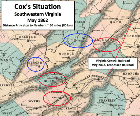 Cox Situation May 1862