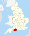 Dorset UK locator map 2010
