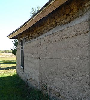 Dowse sod house N wall