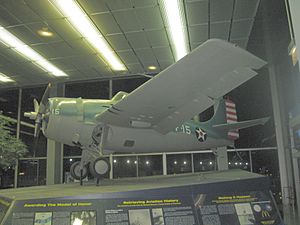 Edward Butch O'Hare's Aircraft on display at ORD