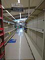 Empty aisles in San Francisco grocery stores after coronavirus shelter-in-place policy