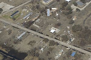 FEMA - 39194 - Aerial of storm damange in Louisiana