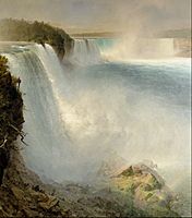 Frederic Edwin Church - Niagara Falls, from the American Side - Google Art Project