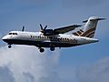 G-ISLH Blue Islands ATR 42-320 - cn 173, 12Aug2014, landing at Schiphol (AMS - EHAM), The Netherlands, pic1