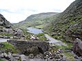 Gap of Dunloe Auger Lake depuis le col
