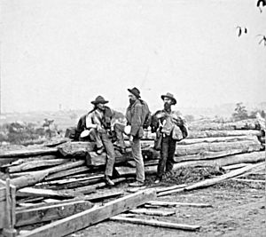 Gettysburg, Pa. Three Confederate prisoners