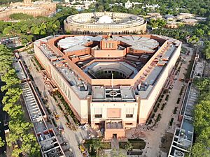 Glimpse of the new Parliament Building, in New Delhi.jpg