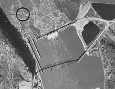 Grant11171940 11A-73 7x9 crop Lock and Dam 11 with Eagle Point Bridge