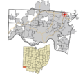 Hamilton County Ohio Incorporated and Unincorporated areas Brecon highlighted
