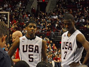 Harrison Barnes and Kyrie Irving at the 2010 Nike Hoop Summit