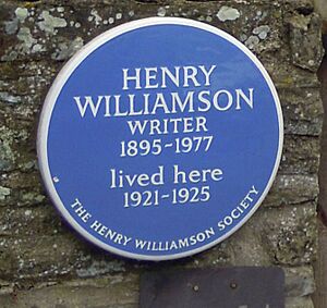 Henry Williamson plaque Georgeham