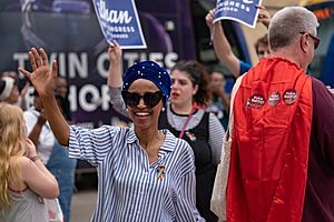Ilhan Omar for Congress - Twin Cities Pride Parade 2018, Minneapolis, Minnesota (28131759337)