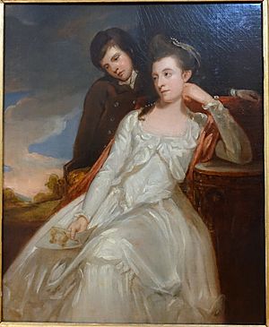Jane Maxwell, Duchess of Gordon, and Her Son, George Duncan, Marquess of Huntly, attributed to George Romney, 1778, oil on canvas - Krannert Art Museum, UIUC - DSC06257