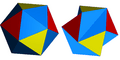 Jessen icosahedron with snub icosahedron