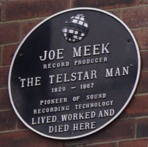 Joe Meek plaque, London