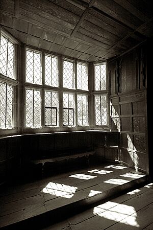 Kenilworth Castle window in Leicester's gatehouse