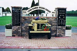 LRDG Memorial at Papakura New Zealand