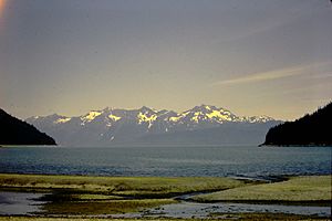 Looking North to Haines from William Henry Bay Alaska 1966