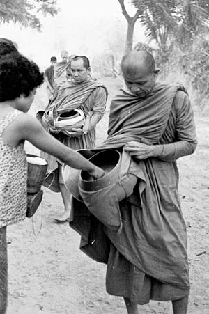 Luang Ta Maha Bua and Phra Maha Amborn in Ban Taad, Udon Thani, 1965
