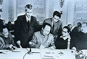 Mao, Soong and Deng at International Meetings of Communist and Workers