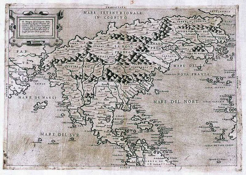Map North America 1566