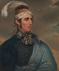Mather Brown - Portrait of Major John Norton as Mohawk Chief Teyoninhokarawen - Google Art Project.jpg