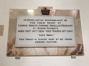 Memorial to George Douglas-Pennant, 2nd Baron Penrhyn
