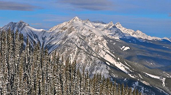 Mount Brewster of Vermilion Range of Alberta