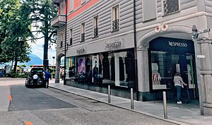 Nespresso store in Lugano Switzerland