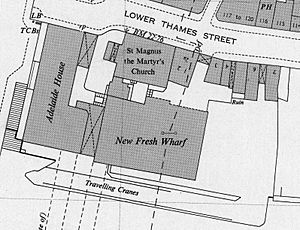 New Fresh Wharf map 1950s