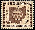 Ohio statehood 1953 U.S. stamp.1