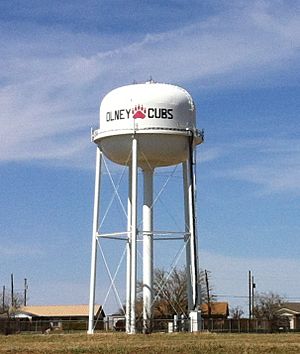 Olney Texas water tower