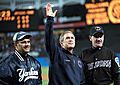 P9154-30 Joe Torre, George W. Bush and Bob Brenly