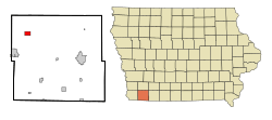 Location of Essex, Iowa