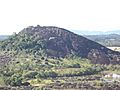 Piedra de la tortuga vista desde la cima de la cabeza