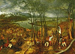 Pieter Bruegel de Oude - De sombere dag (vroege voorjaar)