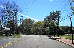 Intersection of Schalks Crossing Road / Edgemere Avenue and Plainsboro Road