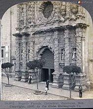 Portal of the Cathedral of Zacatecas in 1906