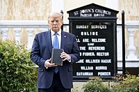 President Trump Visits St. John's Episcopal Church (49963649028)