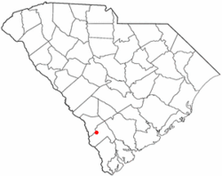 Location of Luray, South Carolina