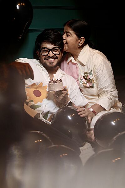 Sayak Chakraborty and his mother Rekha Chakraborty