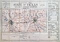 Sectional Map State of Texas Dallas and Tarrant Counties 1915 UTA
