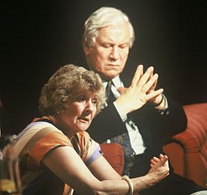 Shirley Williams appearing with Peter Ustinov on After Dark