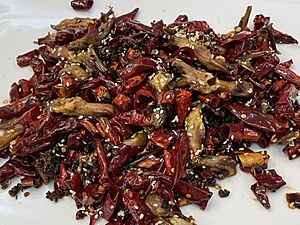 Sichuan hot and spicy duck tongue