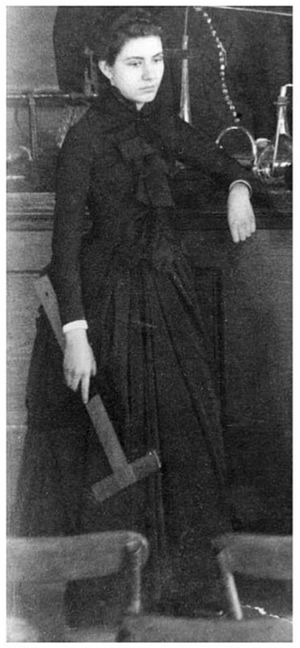 Sophia Bennett at MIT in 1888