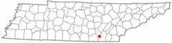 Location of Fairmount, Tennessee