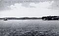Tarrytown Light and shore postcard
