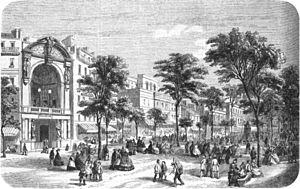 Théâtre Historique on the Boulevard du Temple - L'illustration 12 April 1862 - Levin p380