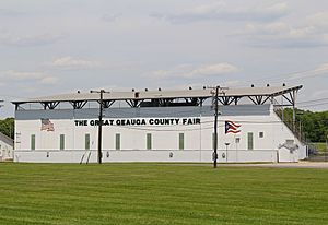 The Great Geauga County Fair grandstands in May 2015