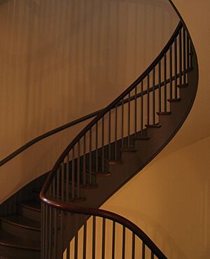 The stairwell at Pleasant Hill, Trustees' House